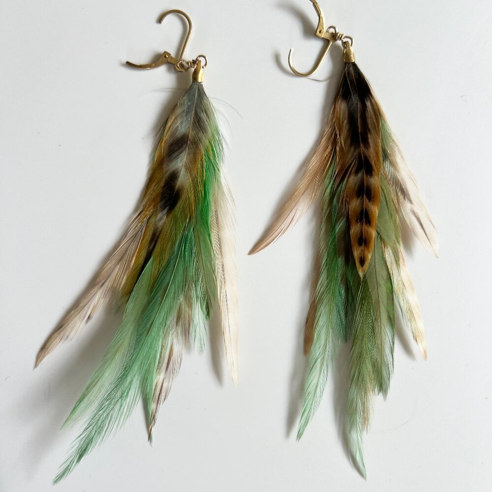 JEEYUN HA DESIGNS Feather Earrings
